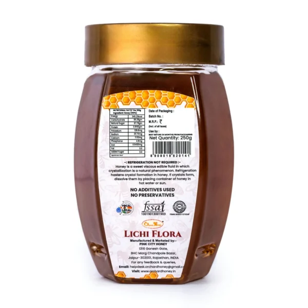 Orchard Lychee Flora Honey (Lychee Honey 250GM) - Image 3