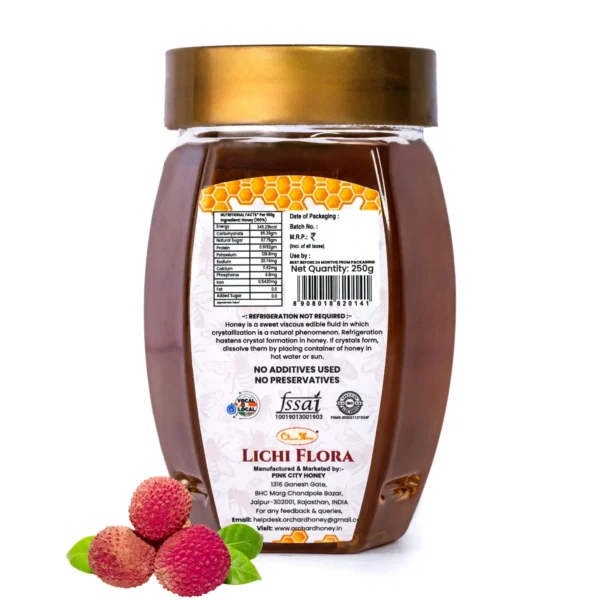 Orchard Lychee Flora Honey (Lychee Honey 250GM) - Image 4