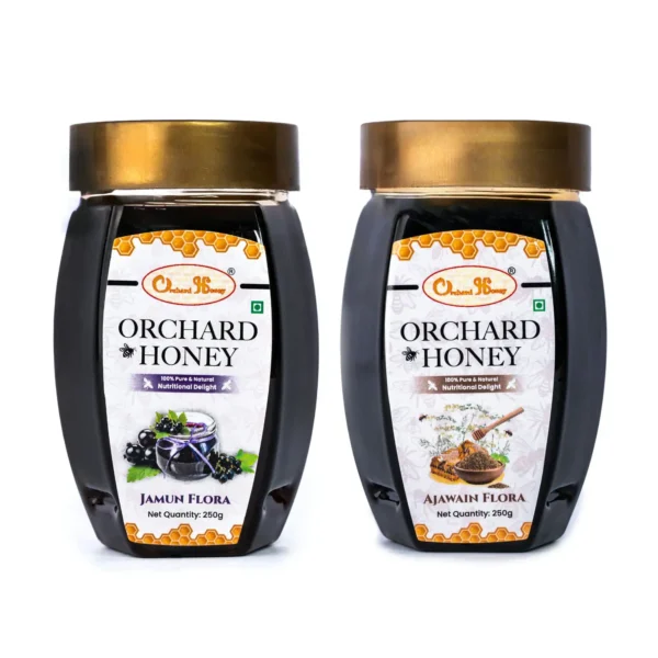 Orchard Jamun & Ajwain Flora Honey 250Gm Combo Pack of 2