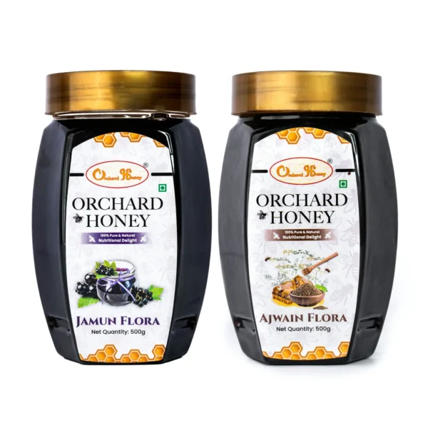 Orchard Jamun & Ajwain Flora Honey 500Gm Combo Pack of 2