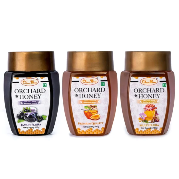 Orchard Honey Combo Pack Jamun Multi & Premium 100Gm Pack of 3