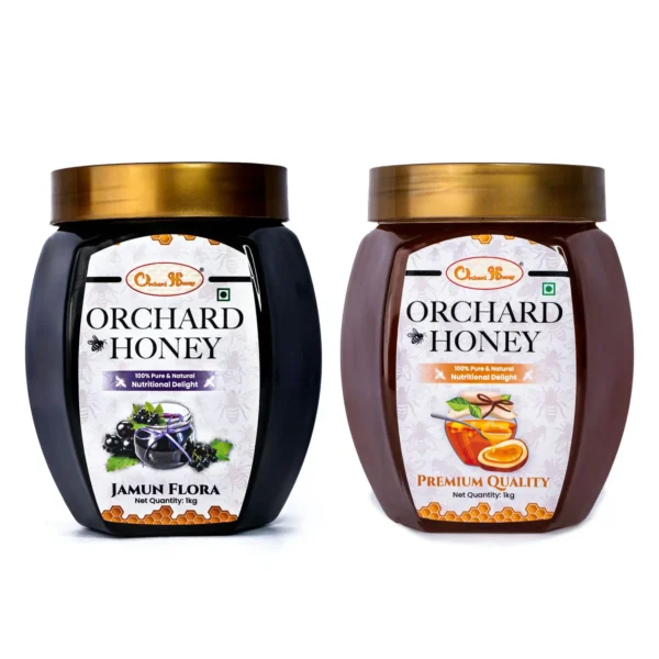 Orchard Jamun Flora & Premium Quality Honey 1kg Combo Pack of 2