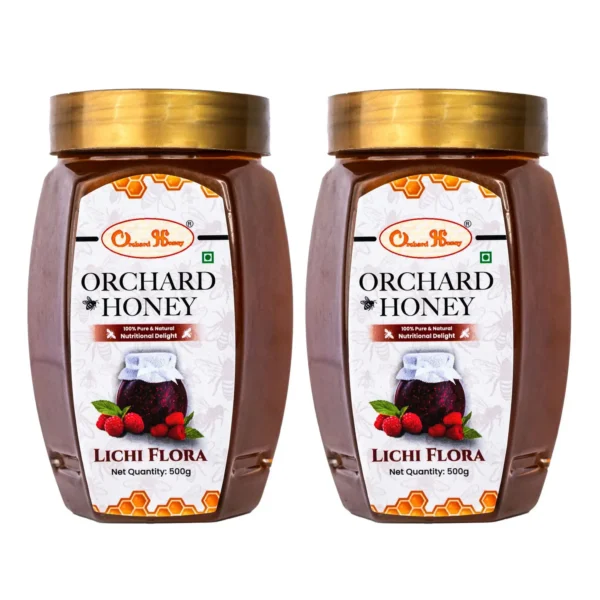 Orchard Lychee Flora Honey 500gm Pack of 2