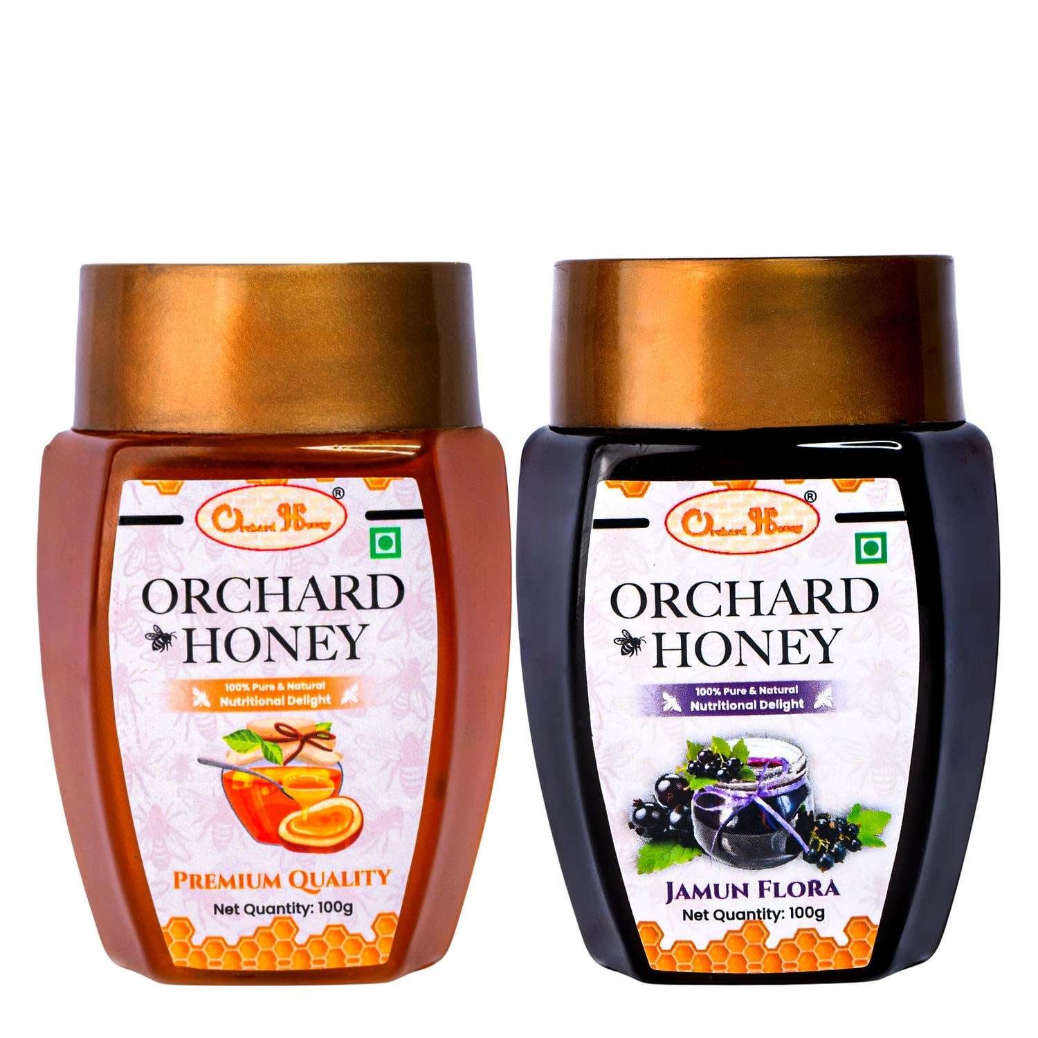 Orchard Honey Combo Pack Jamun & Premium 100Gm Pack of 2