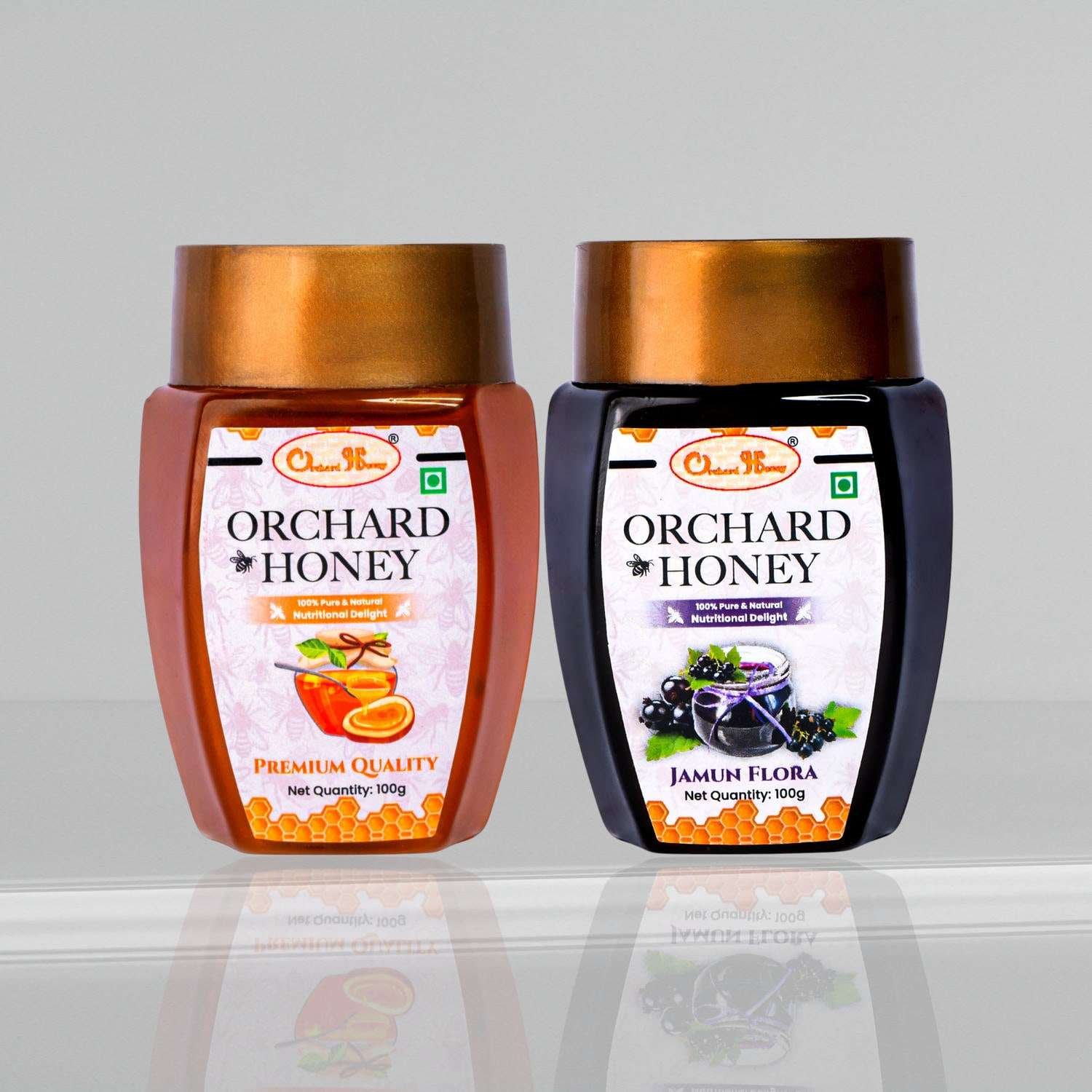 Orchard Honey Combo Pack Jamun & Premium 100Gm Pack of 2 - Image 2