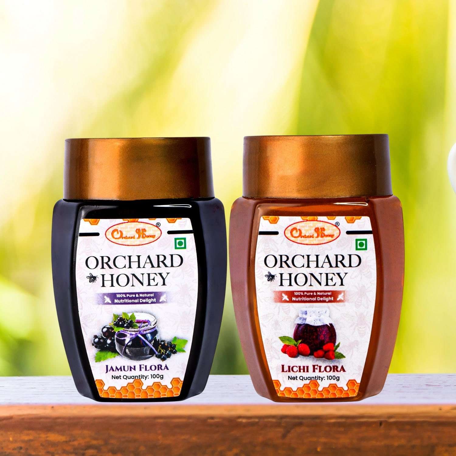 Orchard Jamun & Lychee Flora Honey 100Gm Combo Pack of 2 - Image 2