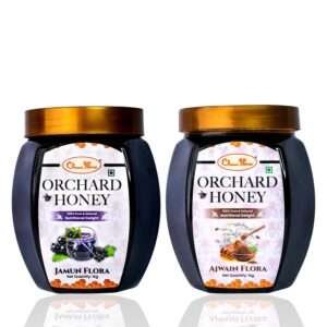 Orchard Jamun & Ajwain Flora Honey 1kg Combo Pack of 2