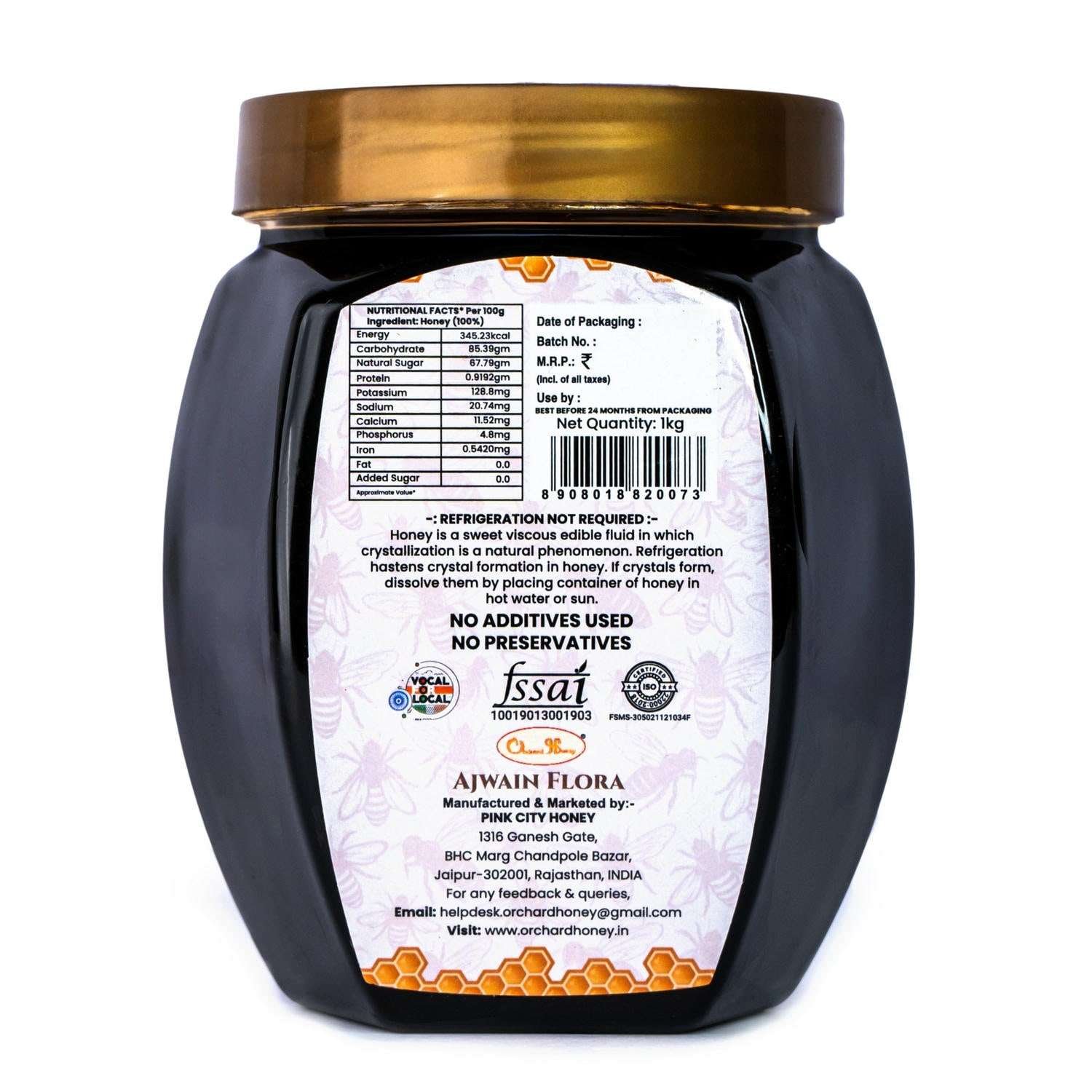 Orchard Ajwain & Lychee Flora Honey 1kg Combo Pack of 2 - Image 6