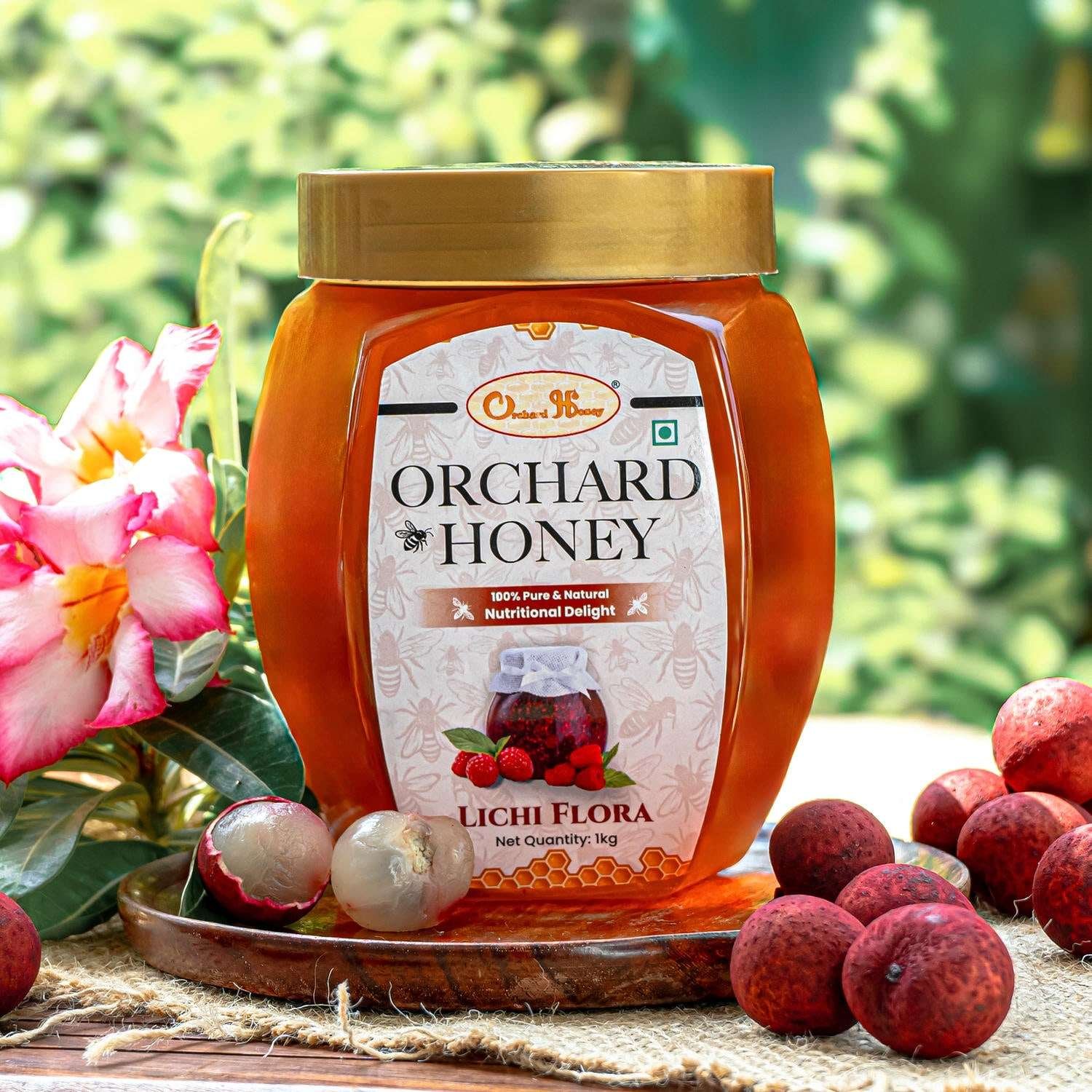 Orchard Ajwain & Lychee Flora Honey 1kg Combo Pack of 2 - Image 8