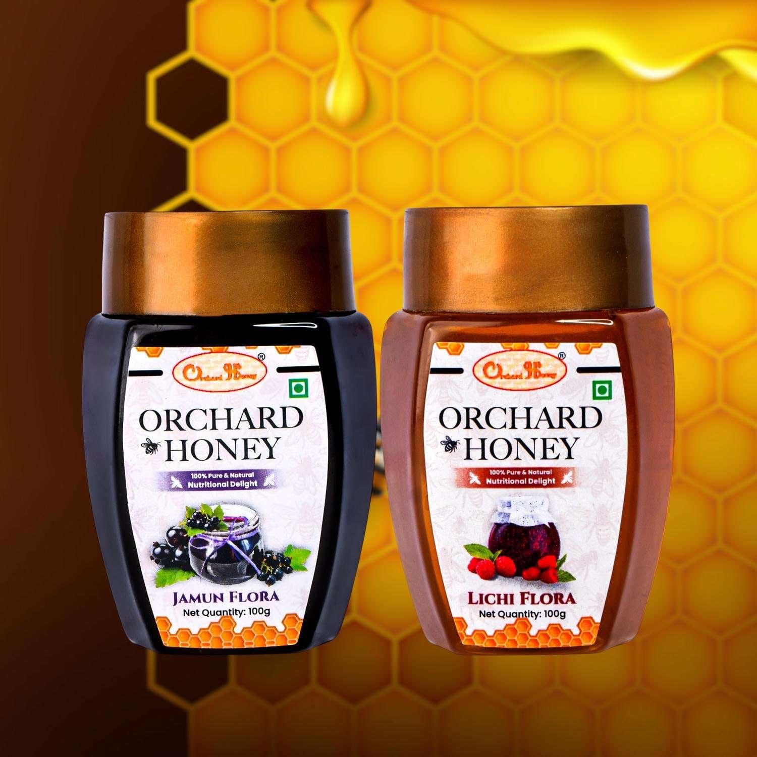 Orchard Jamun & Lychee Flora Honey 100Gm Combo Pack of 2 - Image 9