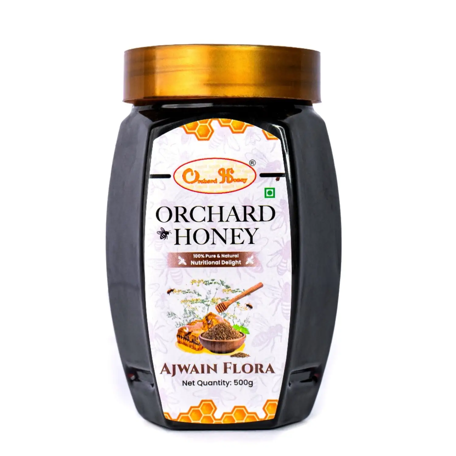 Orchard Ajwain & Multi Flora Honey 500Gm Combo Pack of 2 - Image 3