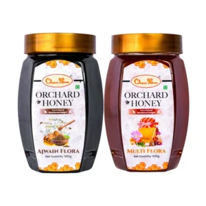 Orchard Ajwain & Multi Flora Honey 500Gm Combo Pack of 2
