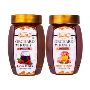 Orchard Multi Flora & Lychee Honey 500Gm Combo Pack of 2