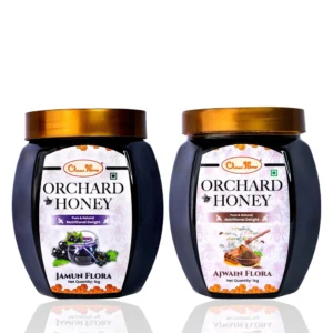 Orchard Jamun & Ajwain Flora Honey 1kg Combo Pack of 2