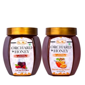 Orchard Lychee Flora & Premium Quality Honey 1kg Combo Pack of 2