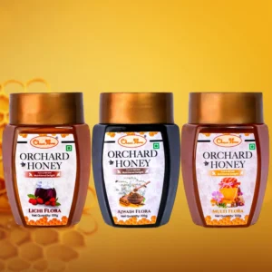 Orchard Honey Combo Pack Lychee Multi & Ajwain 100Gm Pack of 3
