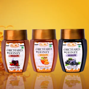 Orchard Honey Combo Pack Jamun Lychee & Premium 100Gm Pack of 3