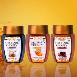 orchard honey combo pack ajwain lychee premium 100gm pack of 3