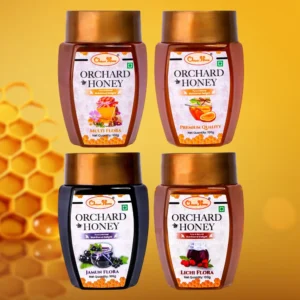 Orchard Honey Combo Pack Premium Multi Lychee & Jamun 100Gm Pack of 4